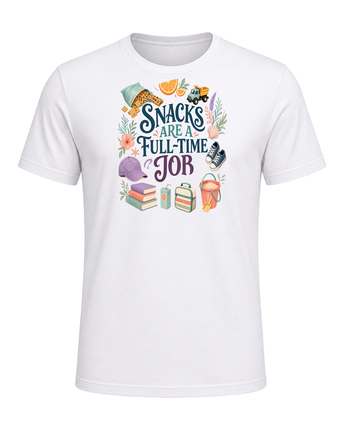 SNACKS ARE A FULL-TIME JOB — White