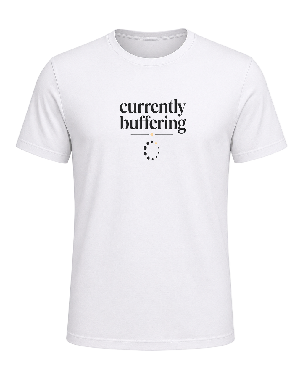 currently buffering — White