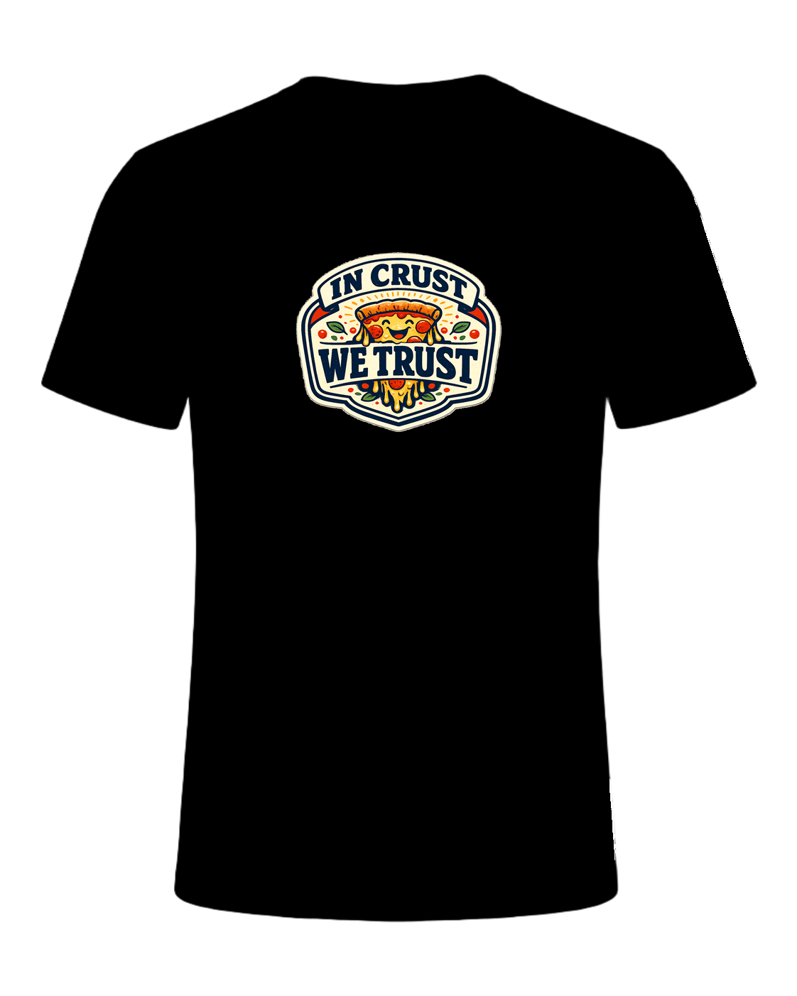 In Crust We Trust Tee — Black