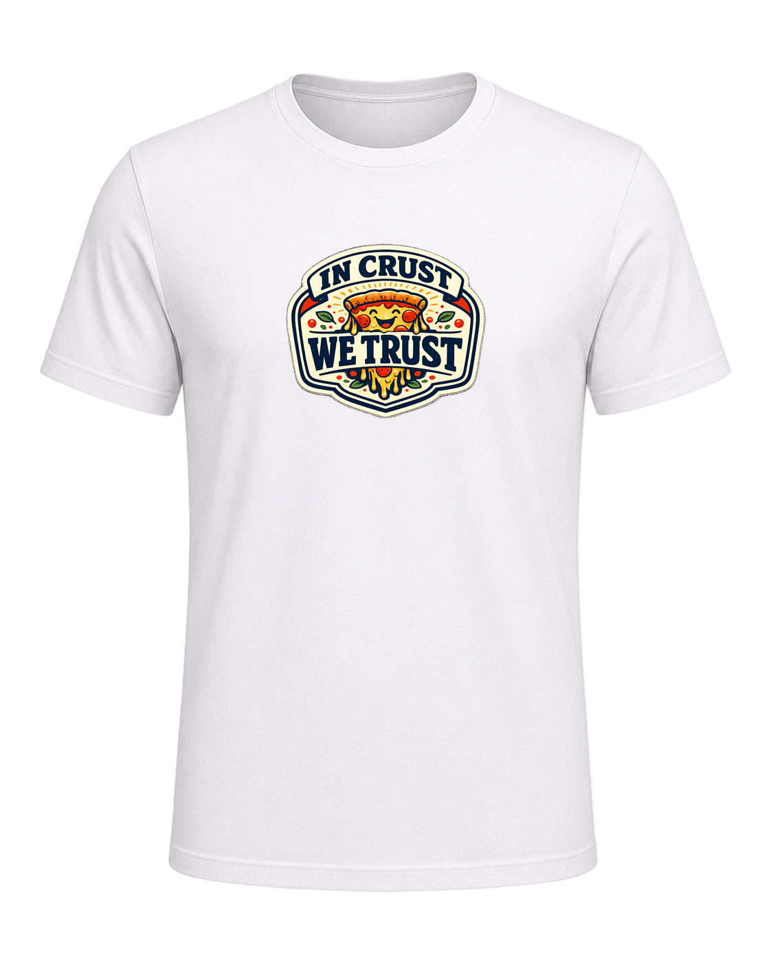 In Crust We Trust Tee — White