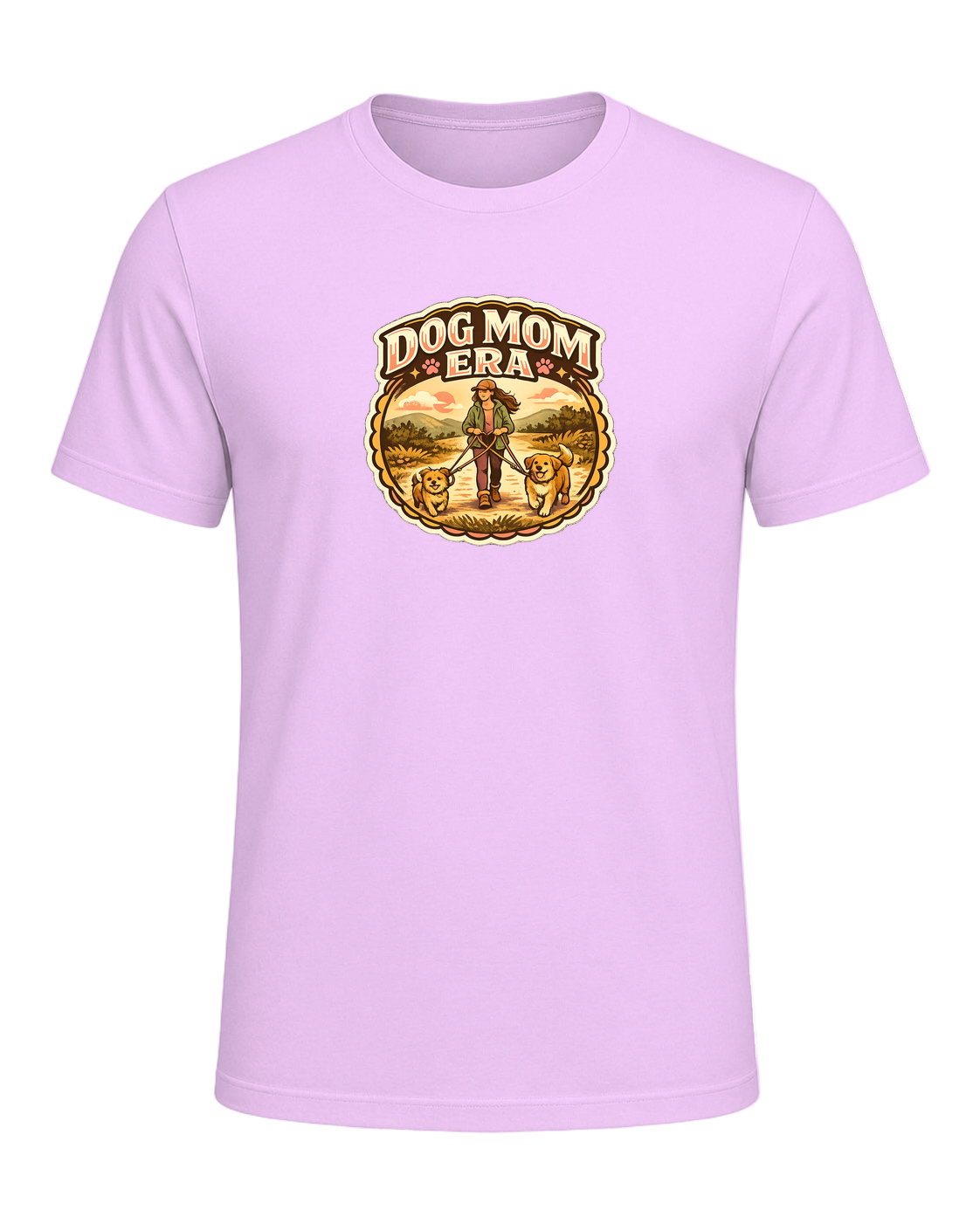 Dog Mom Era Tee — Heather Prism Lilac