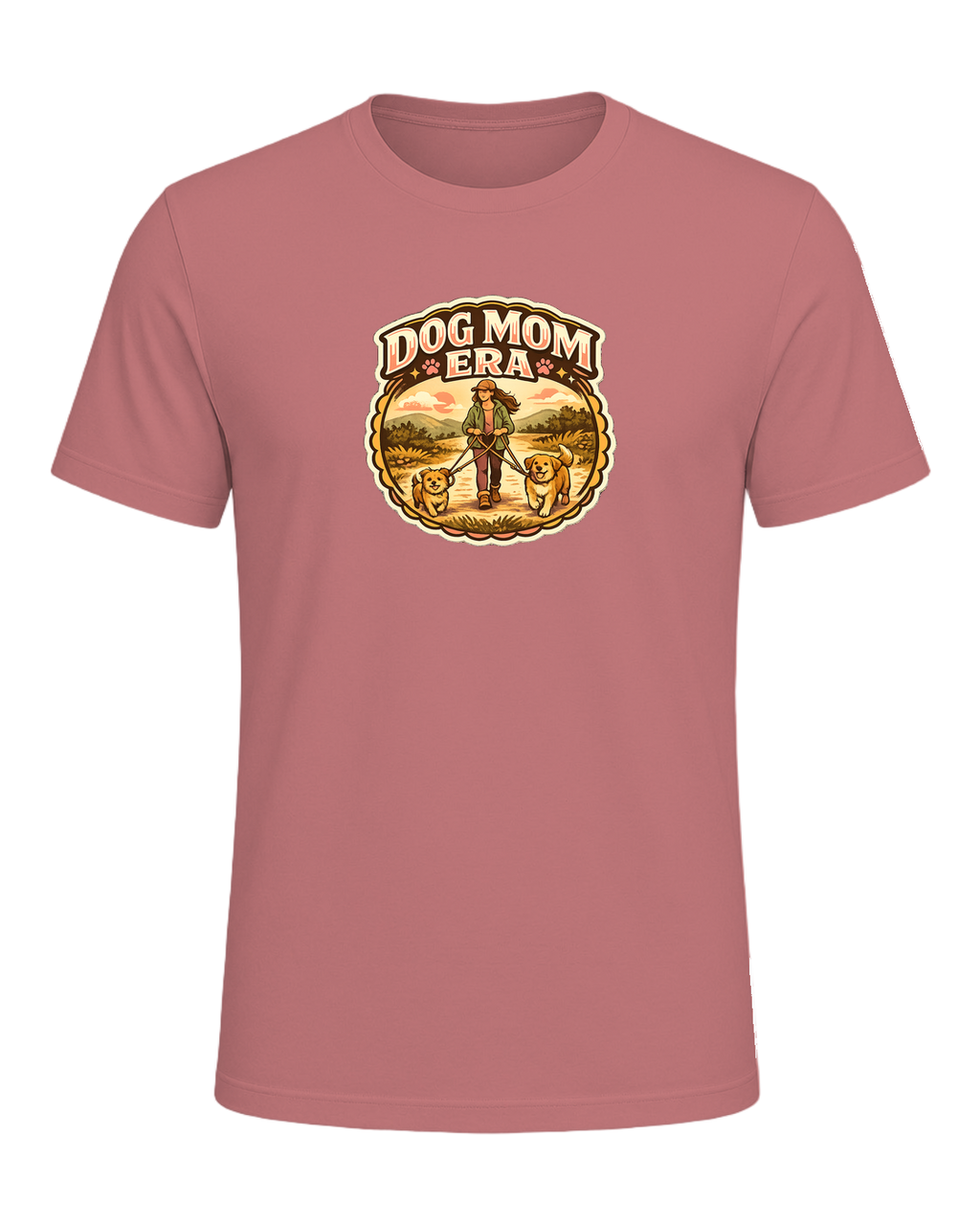 Dog Mom Era Tee — Mauve