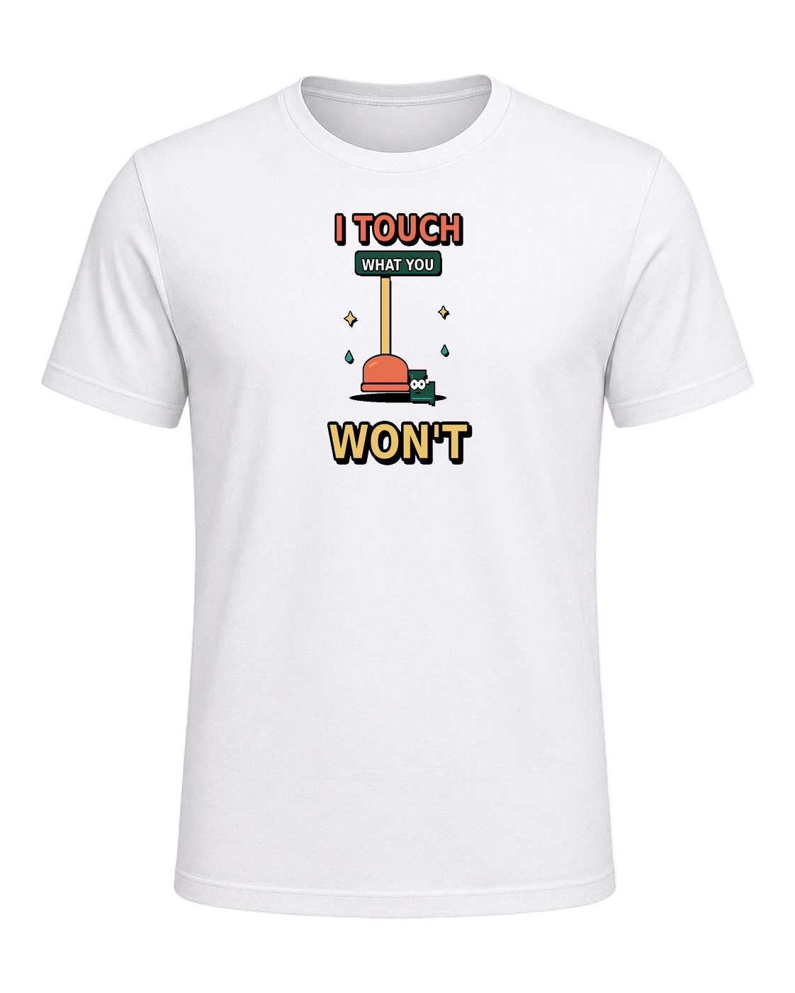 I touch what you won't — White
