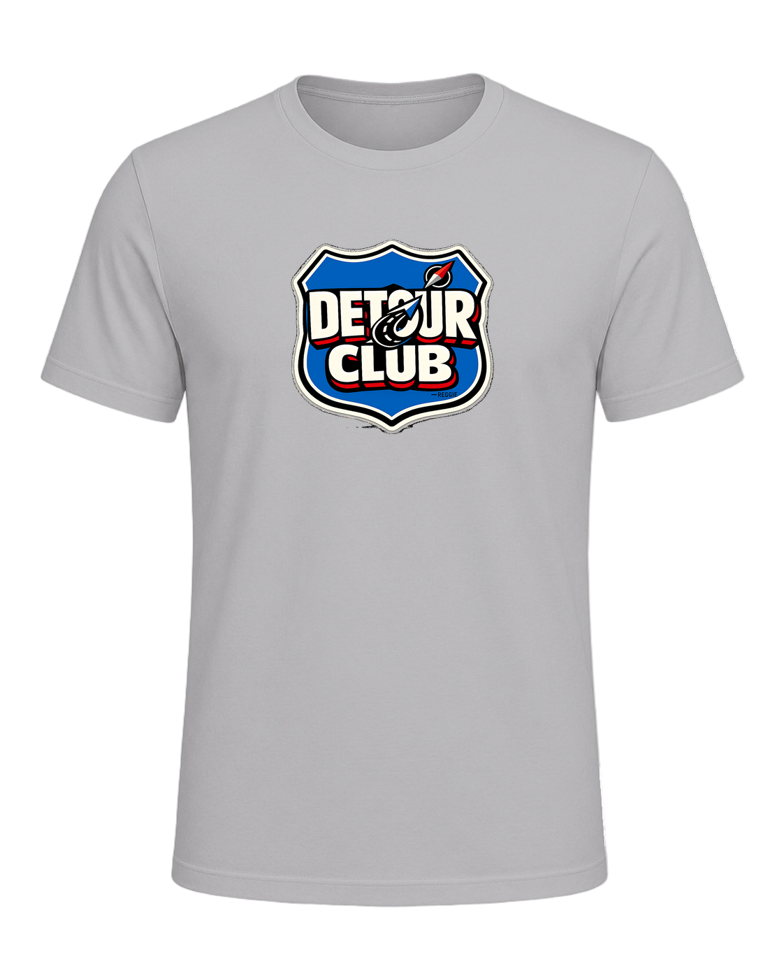 A loud travel badge tee for wanderers who believe the detour is the destination. — Athletic Heather