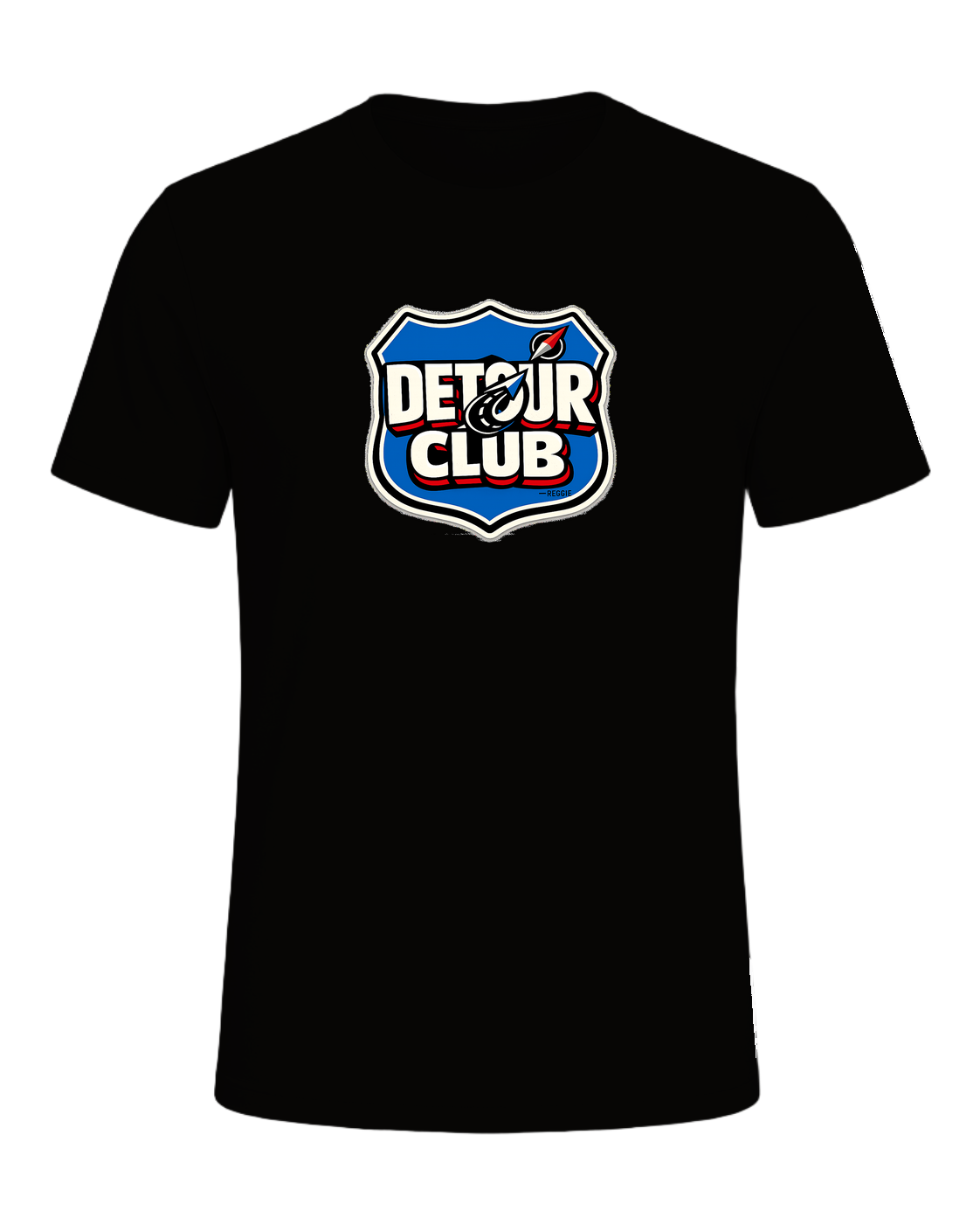 A loud travel badge tee for wanderers who believe the detour is the destination. — Black Heather