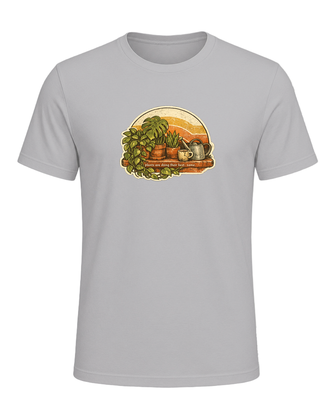 Plants Are Doing Their Best. Same. Tee — Athletic Heather