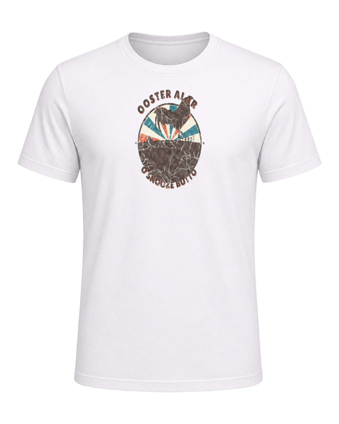Rooster Alarm. No Snooze Button. — White