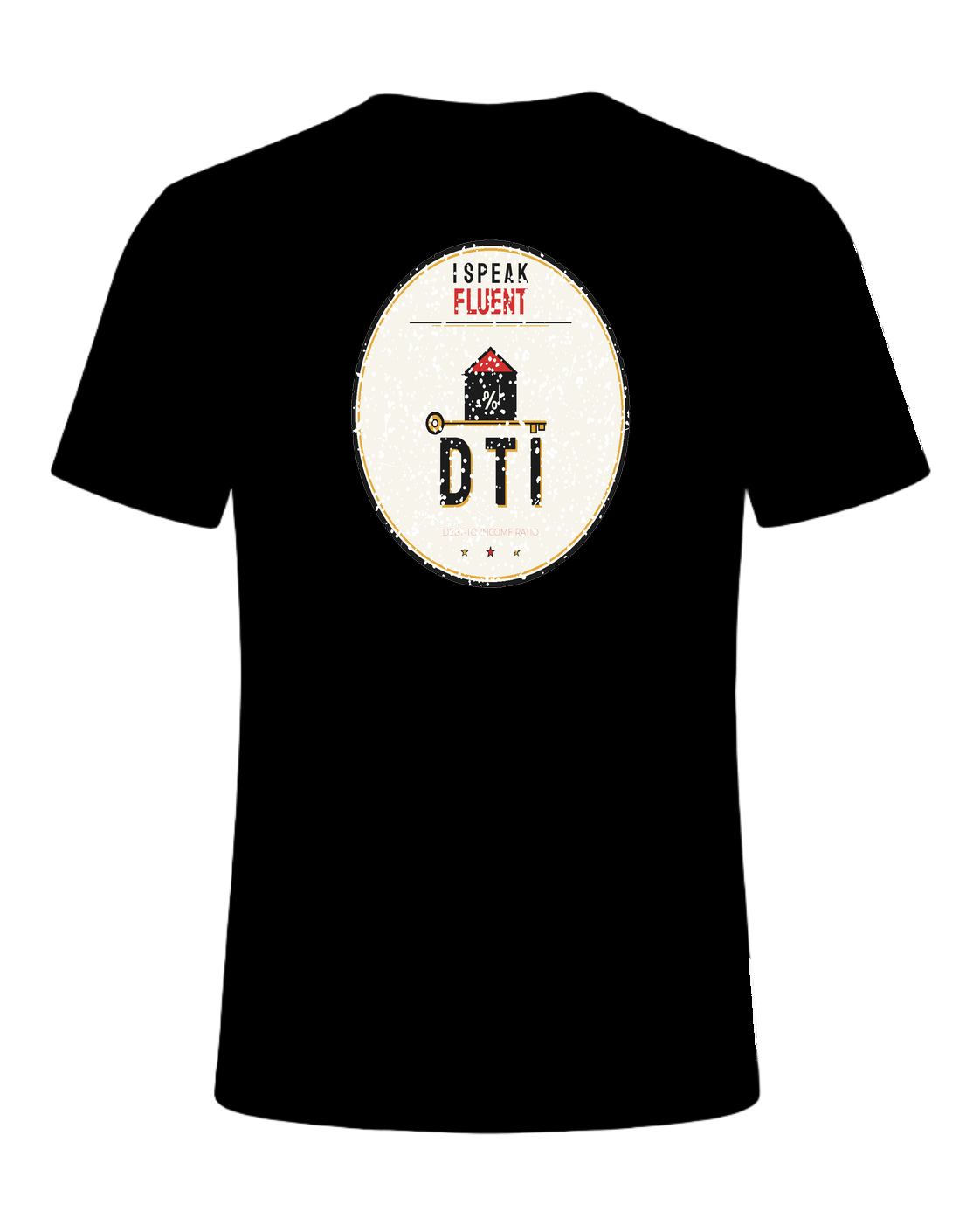 I SPEAK FLUENT DTI — Black