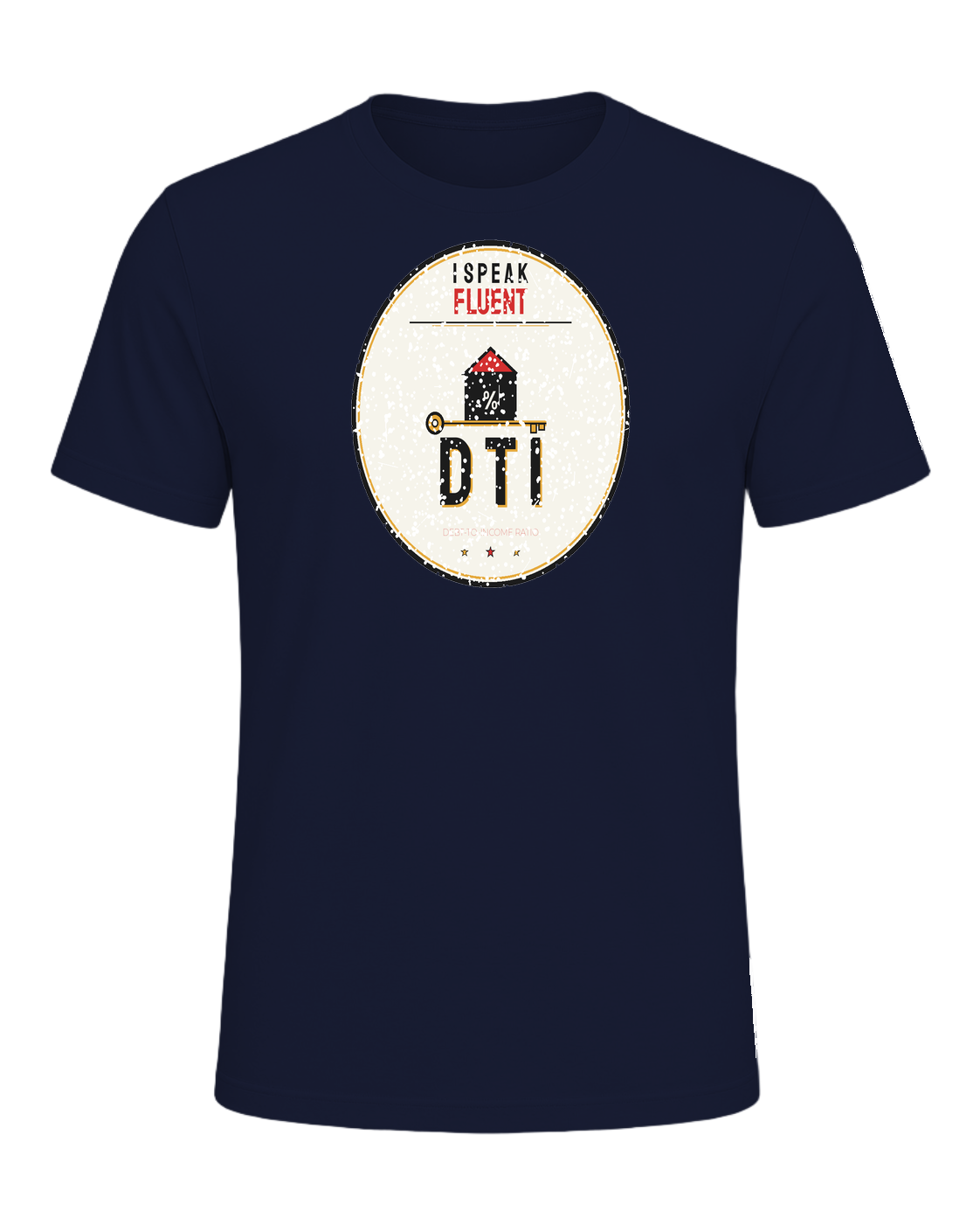 I SPEAK FLUENT DTI — Navy
