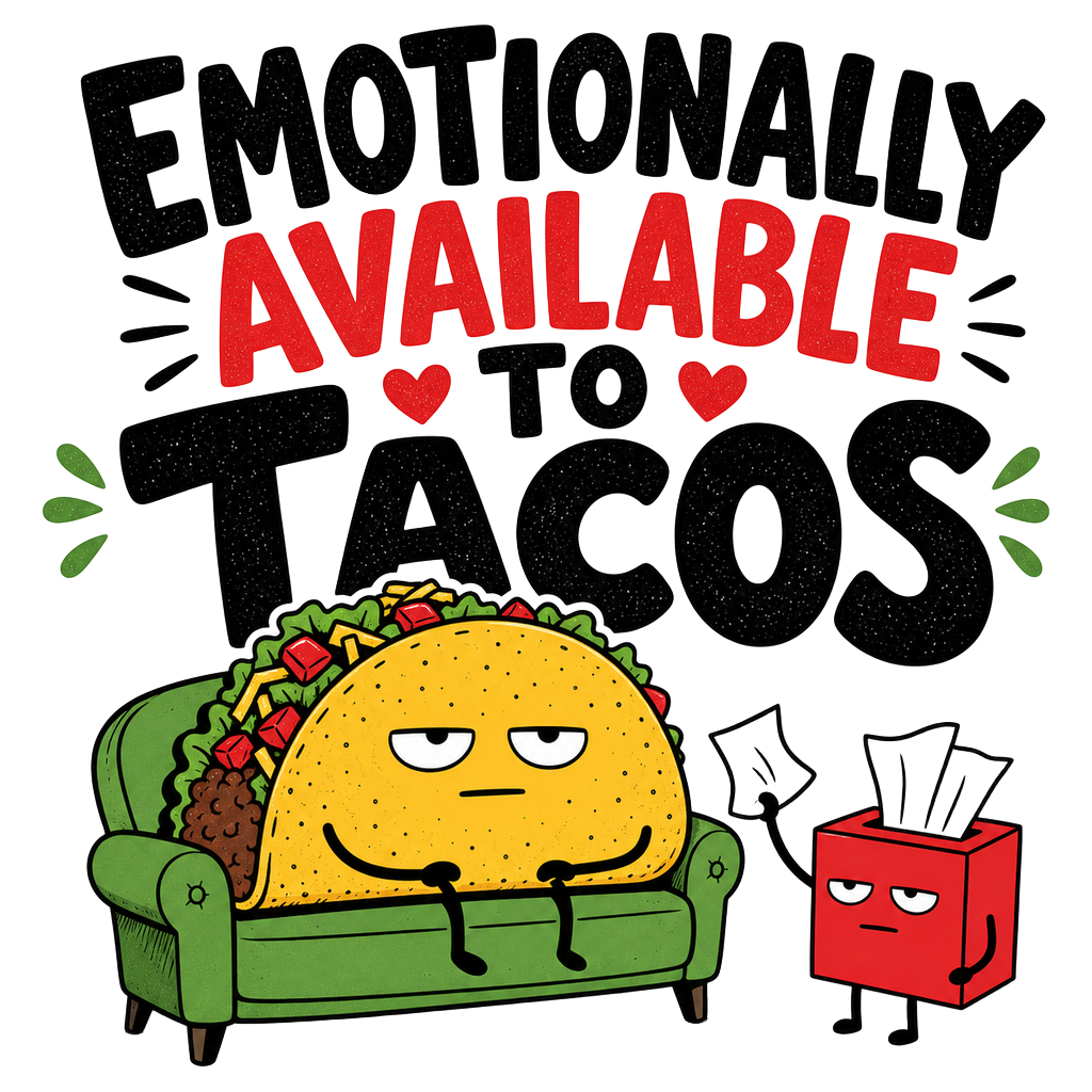 EMOTIONALLY AVAILABLE TO TACOS