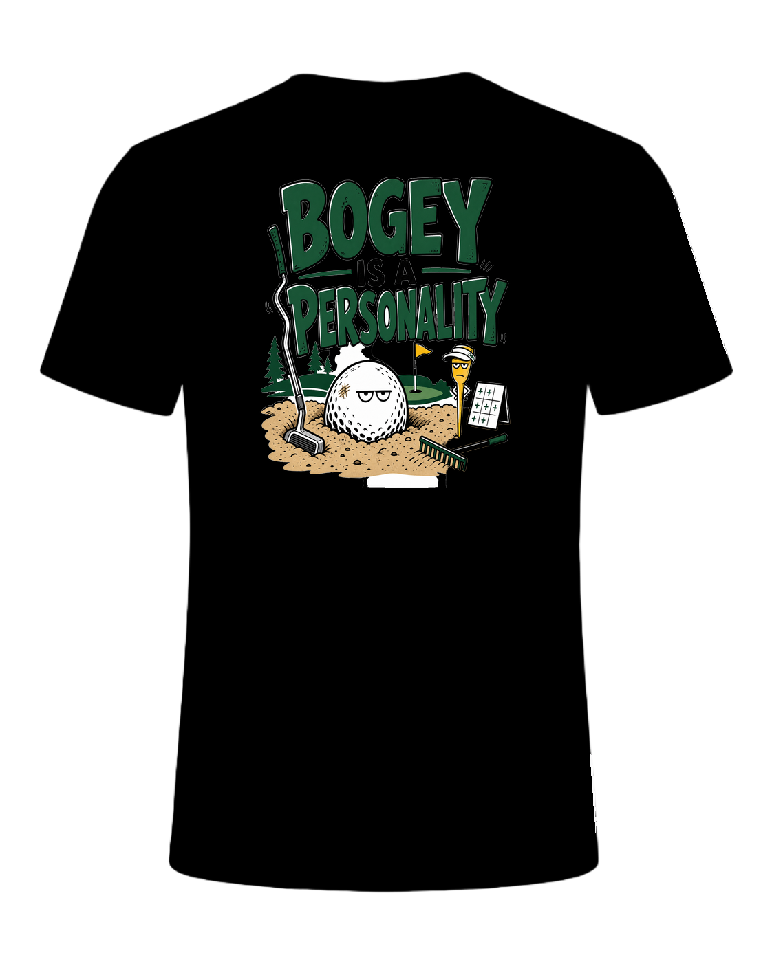 BOGEY IS A PERSONALITY — Black