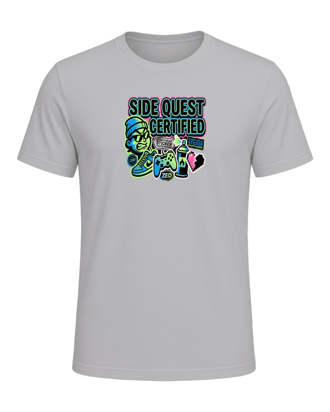 SIDE QUEST CERTIFIED — Athletic Heather