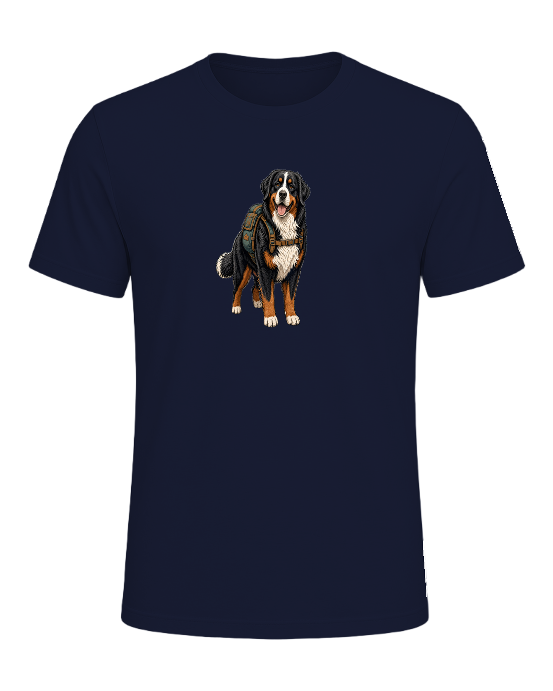 Bernese Mountain Dog Hiking — Navy
