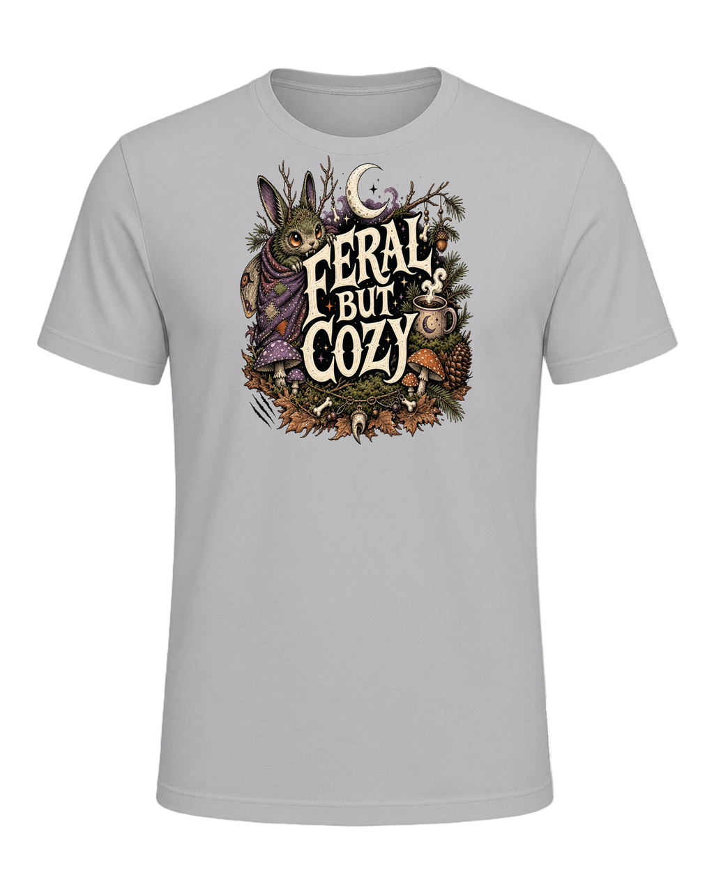 FERAL BUT COZY — Athletic Heather