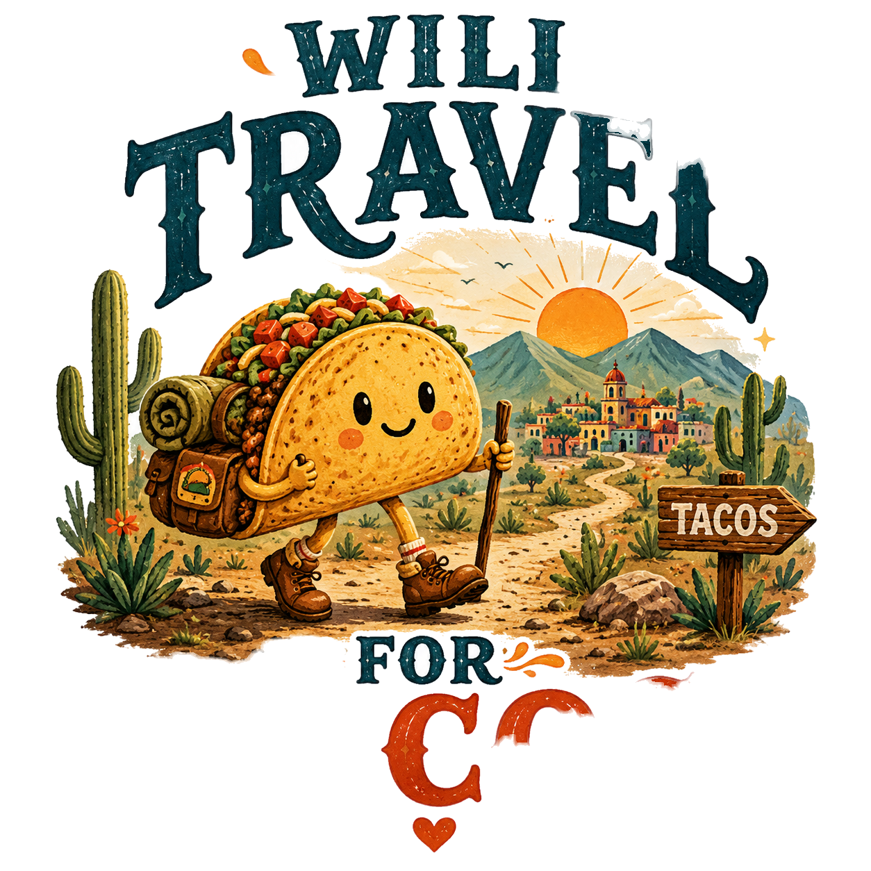 WILL TRAVEL FOR TACOS
