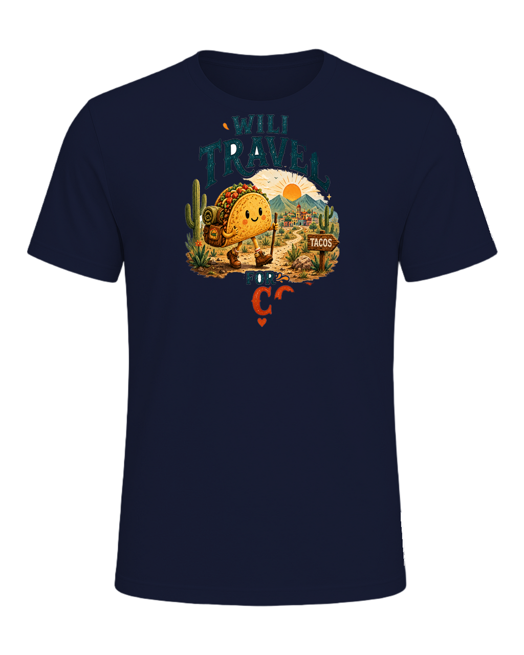 WILL TRAVEL FOR TACOS — Navy