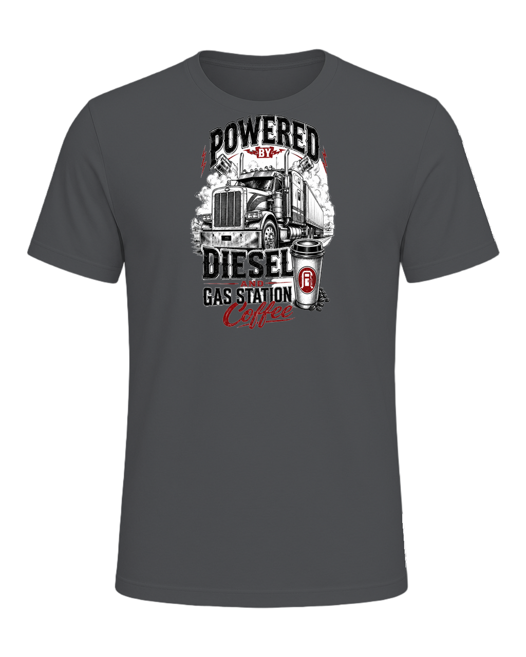 Powered by diesel and gas station coffee — Asphalt