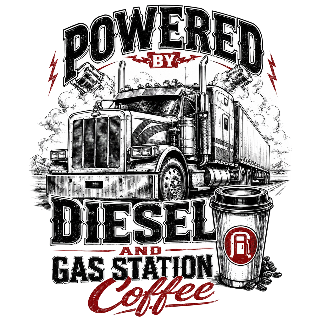 Powered by diesel and gas station coffee