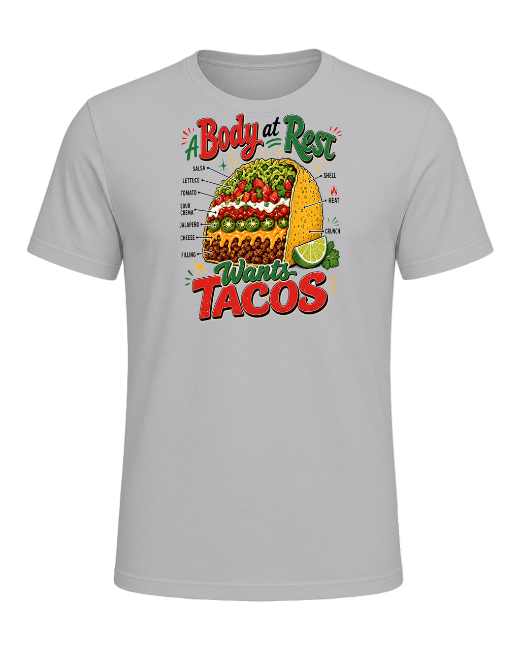 Tacos Over Everything — Athletic Heather