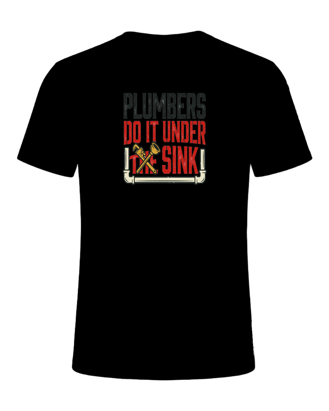 Plumbers do it under the sink — Black