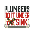 Plumbers do it under the sink