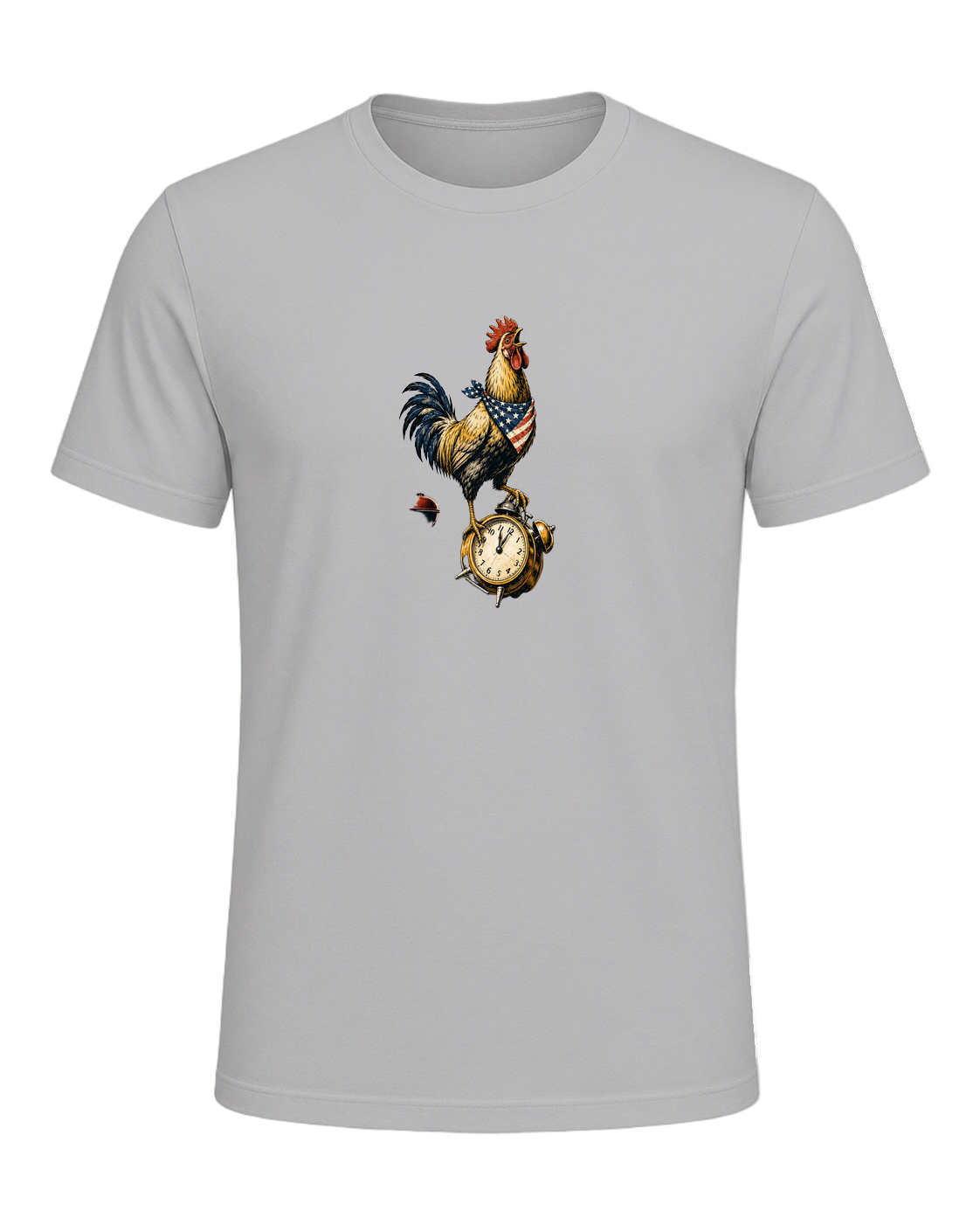Rooster Alarm. No Snooze Button. — Athletic Heather