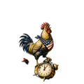 Rooster Alarm. No Snooze Button.