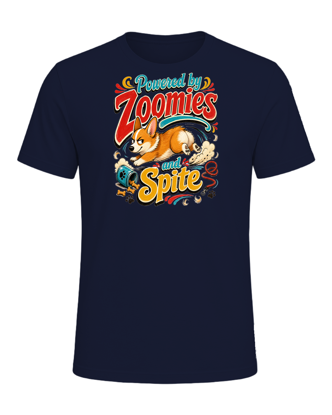 Powered by Zoomies and Spite — Navy