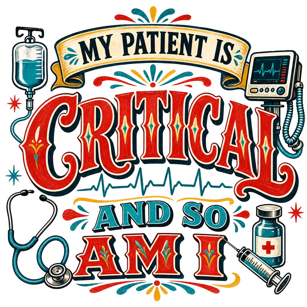 My patient is critical and so am I