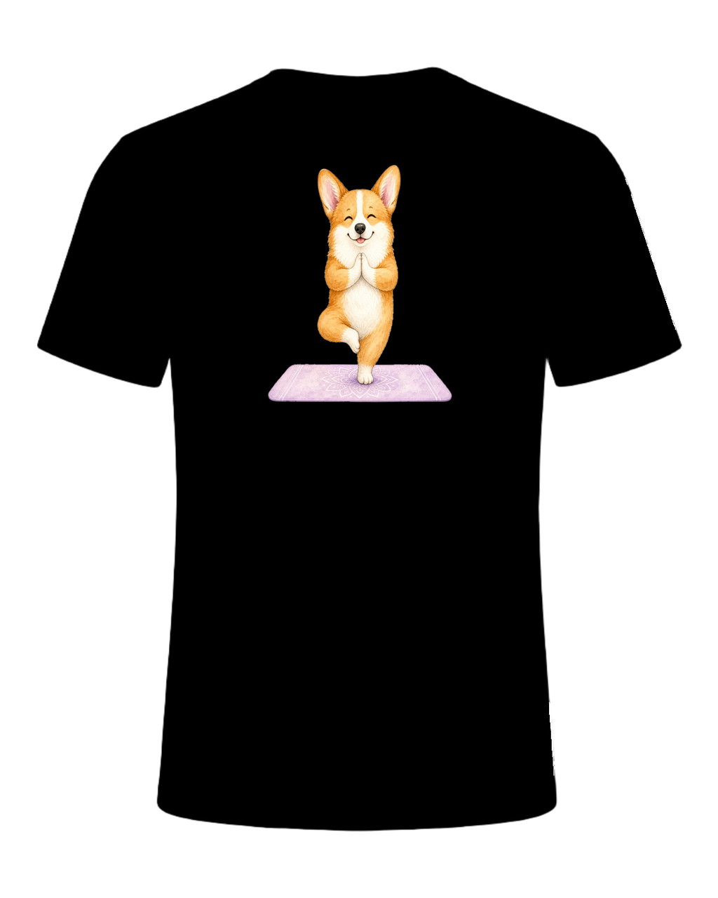 Corgi + Yoga — Black