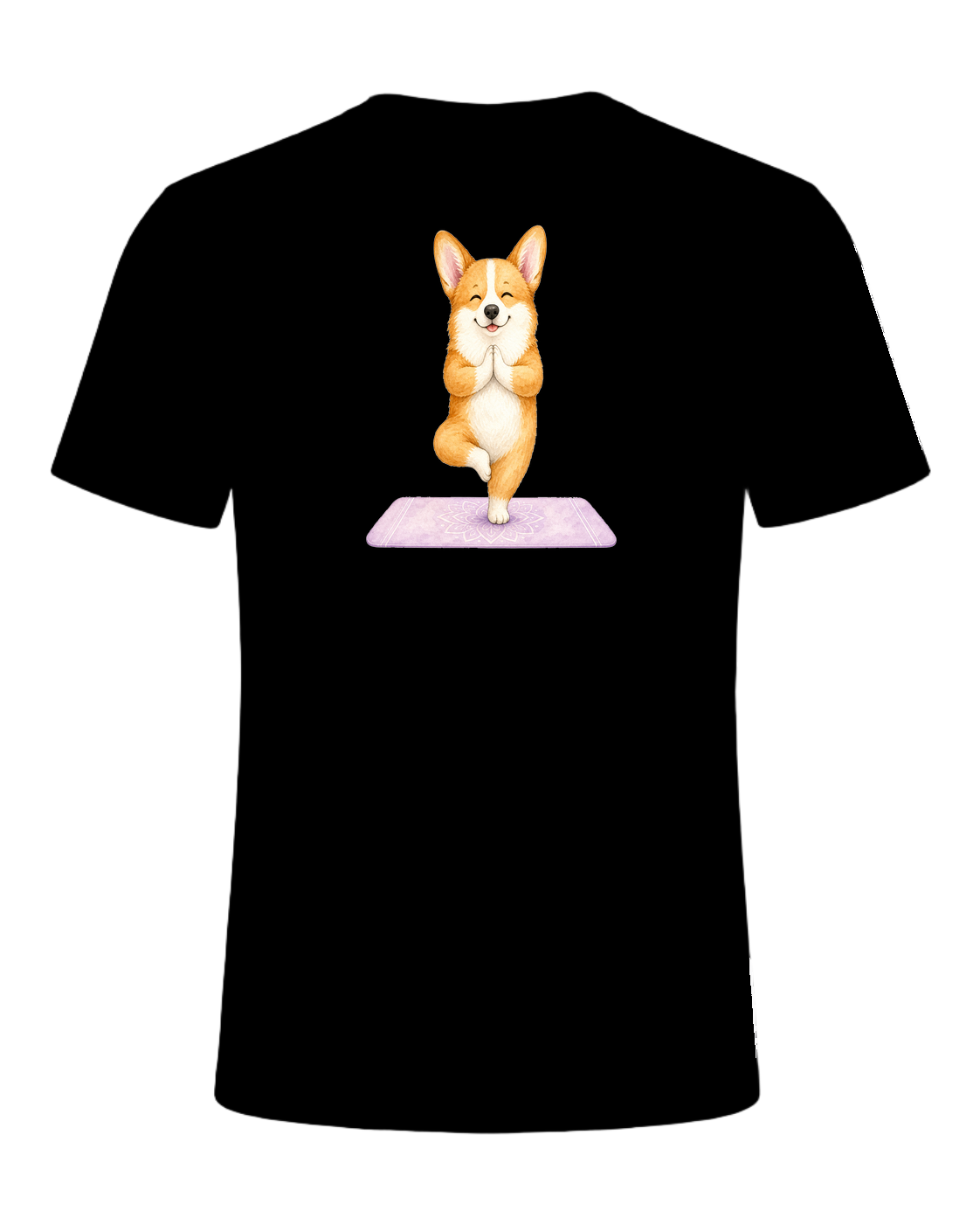 Corgi + Yoga — Black