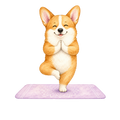 Corgi + Yoga