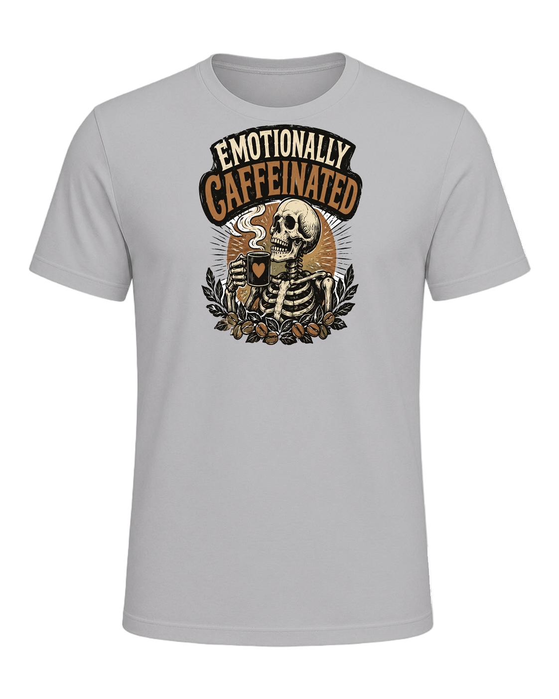 EMOTIONALLY CAFFEINATED — Athletic Heather