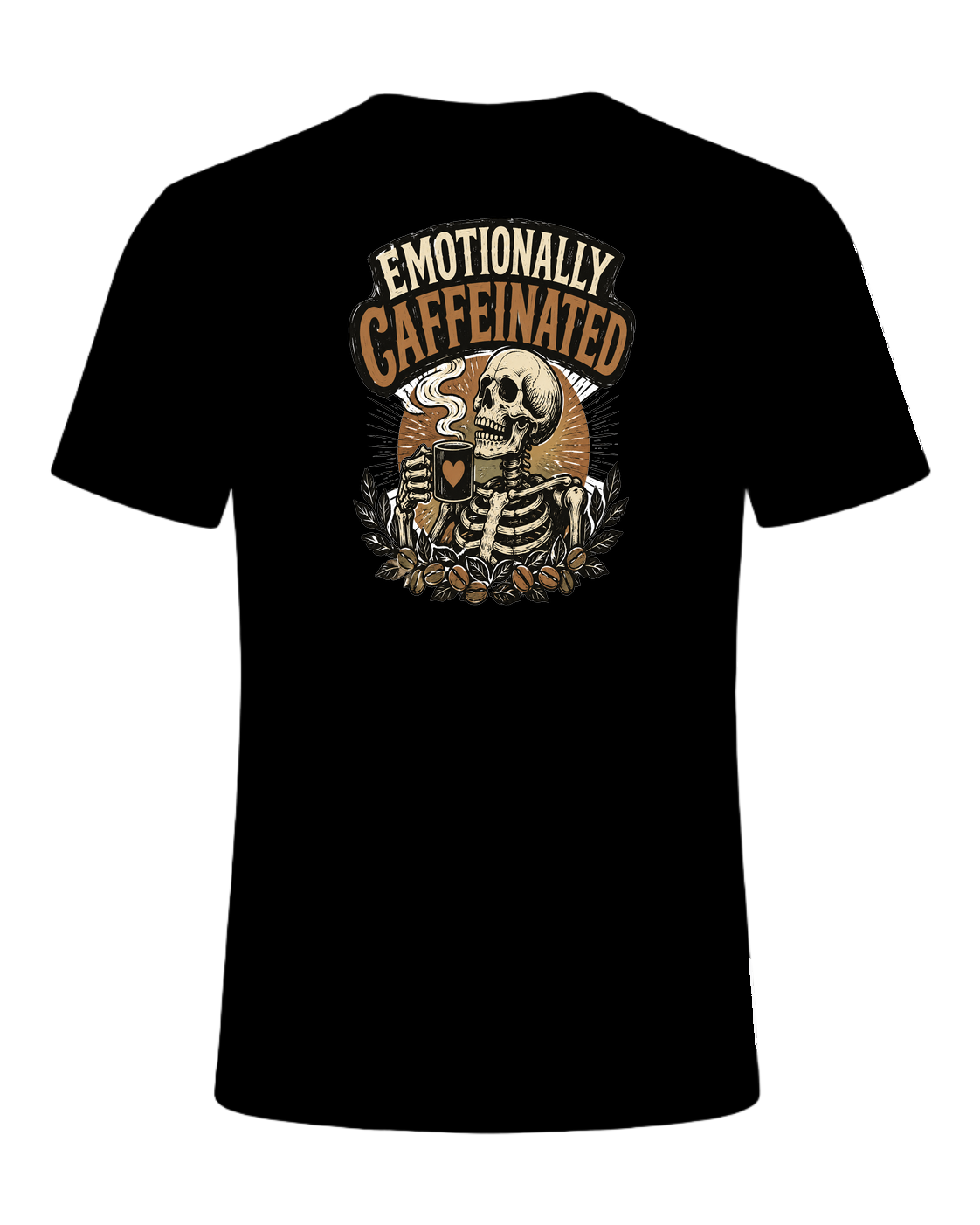 EMOTIONALLY CAFFEINATED — Black
