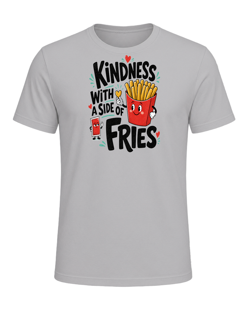 KINDNESS WITH A SIDE OF FRIES — Athletic Heather