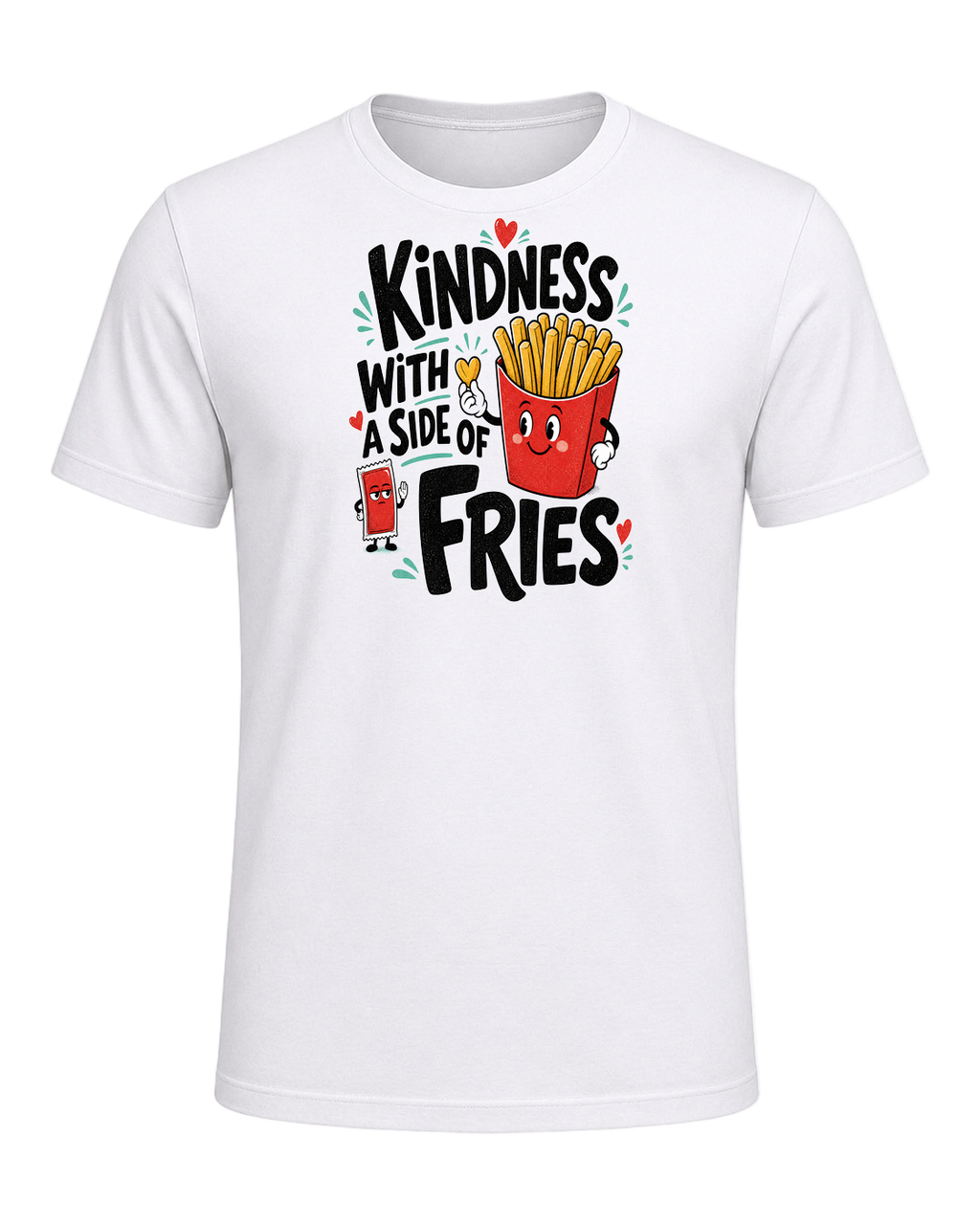 KINDNESS WITH A SIDE OF FRIES — White