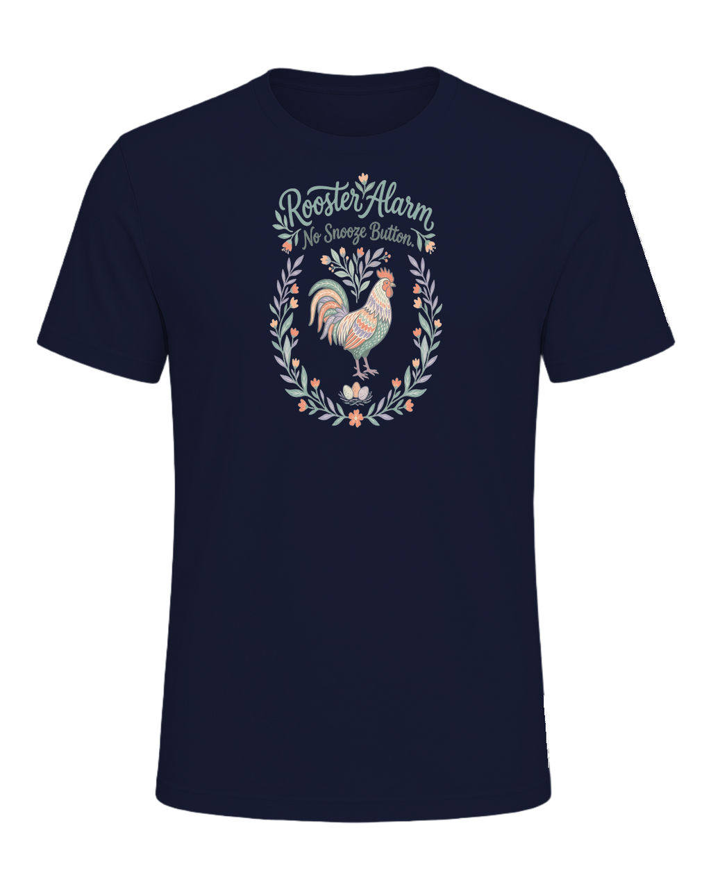 Rooster Alarm. No Snooze Button. — Navy