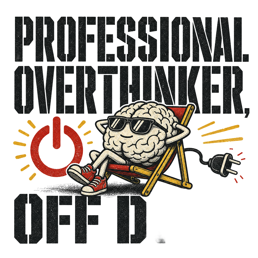 PROFESSIONAL OVERTHINKER, OFF DUTY