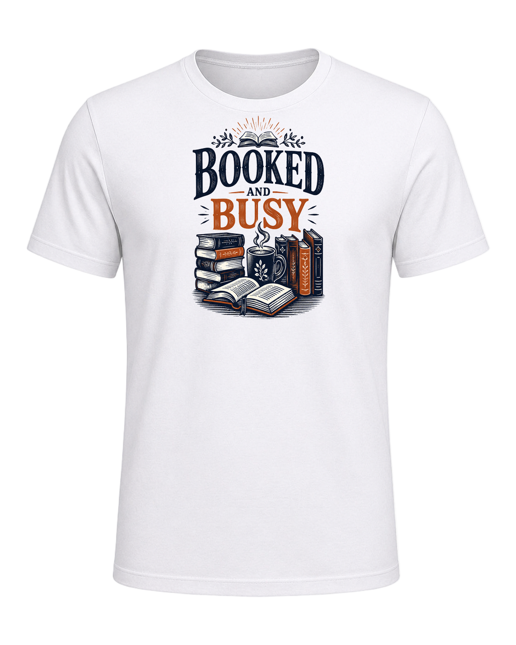 BOOKED AND BUSY — White