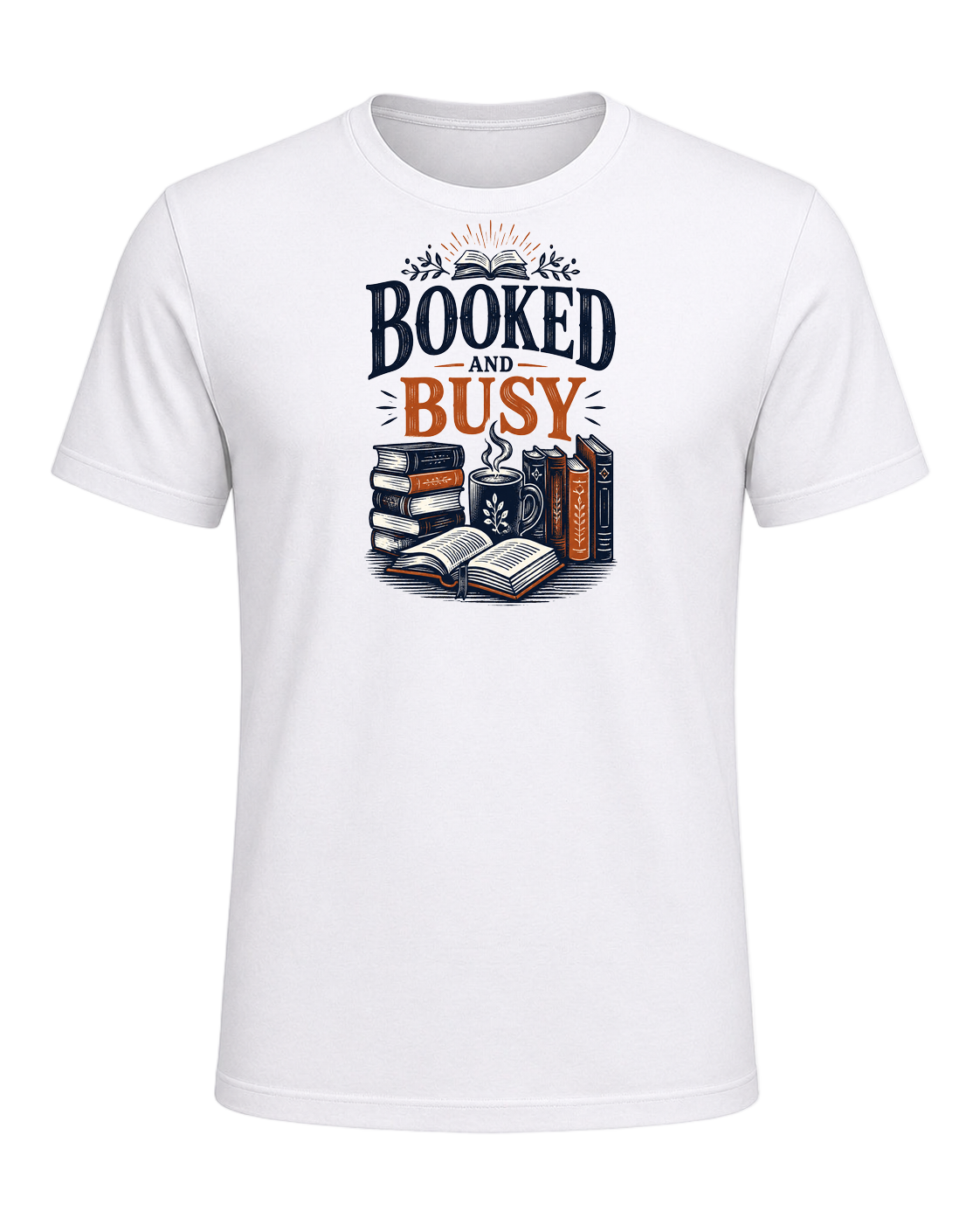 BOOKED AND BUSY — White