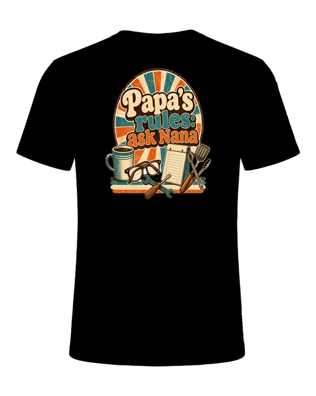 Papa's rules: ask Nana — Black
