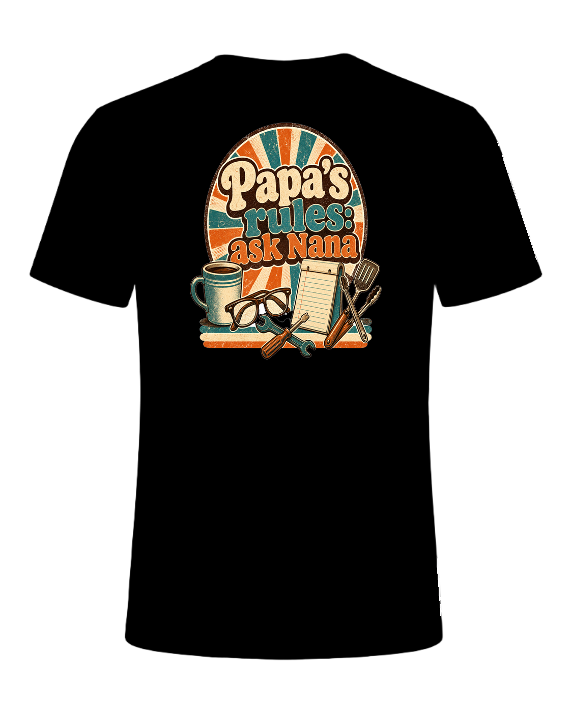 Papa's rules: ask Nana — Black