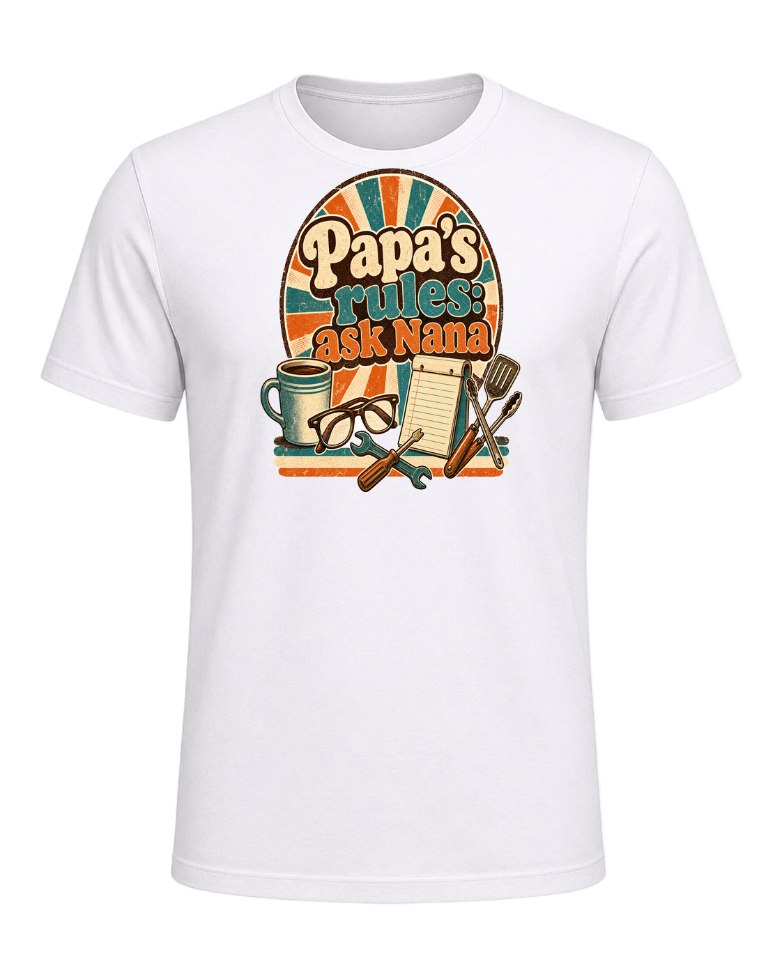 Papa's rules: ask Nana — White