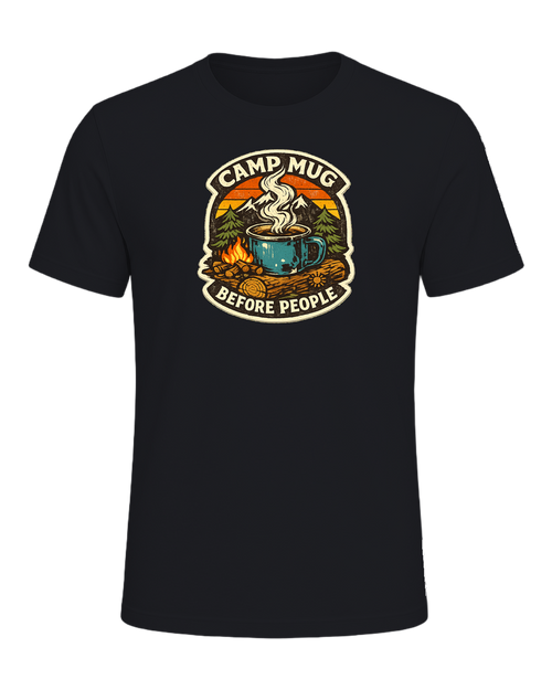Camp Mug Before People Tee — Vintage Black