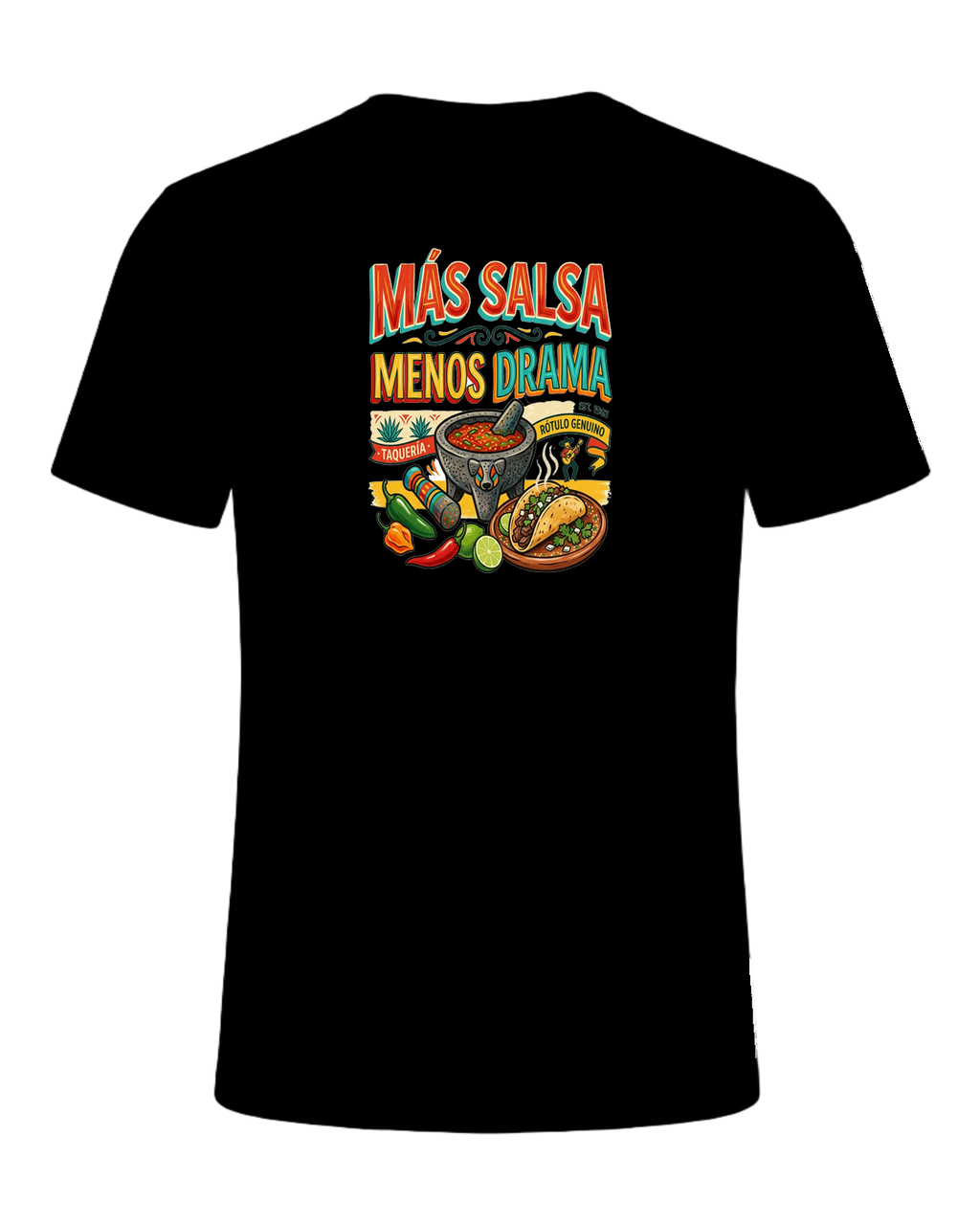 MÁS SALSA MENOS DRAMA — Black
