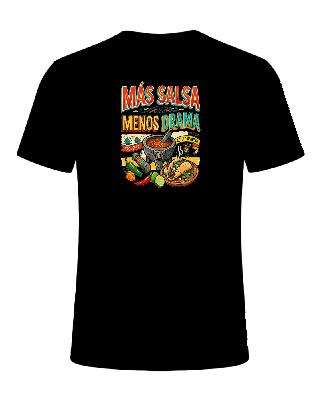 MÁS SALSA MENOS DRAMA — Black