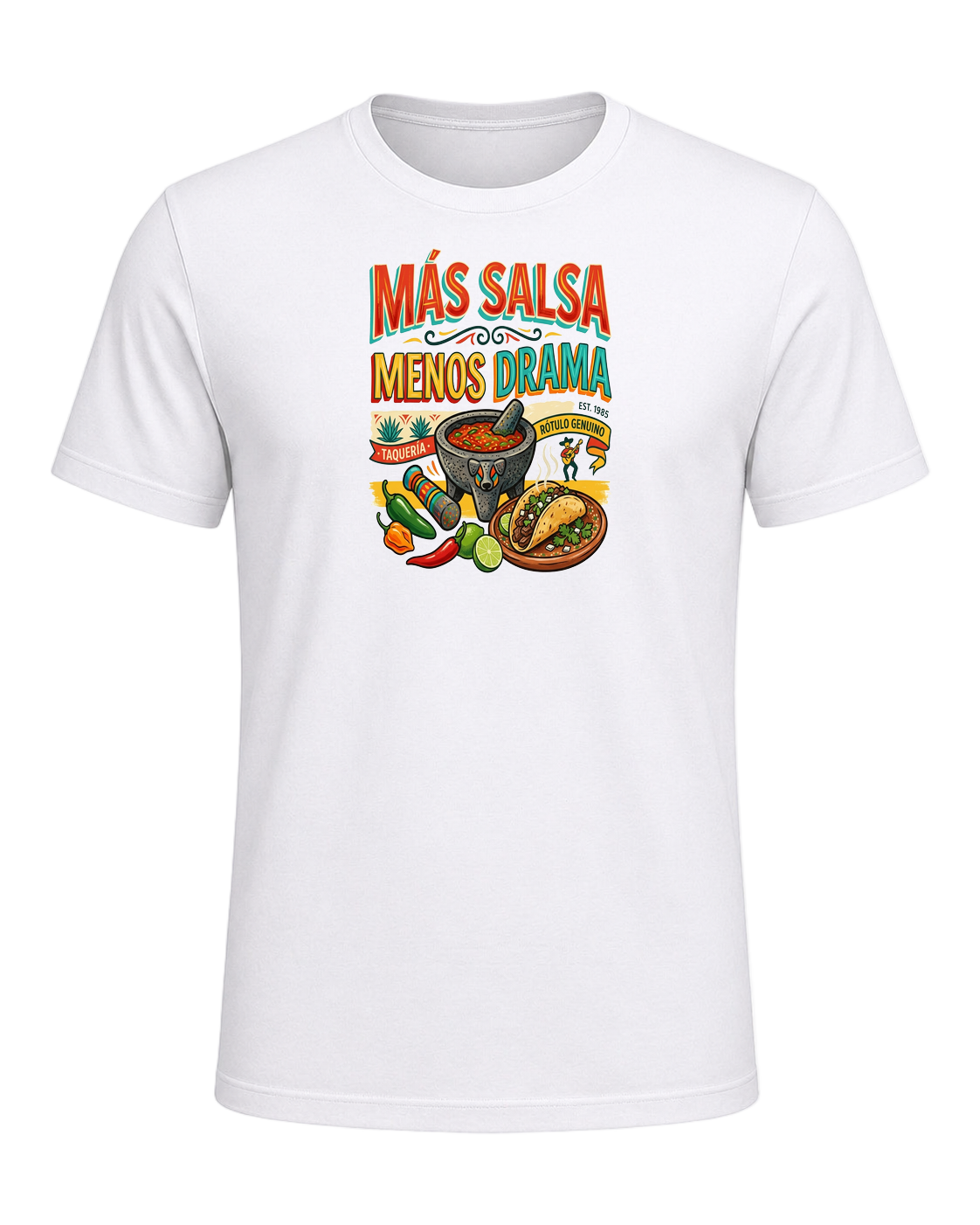 MÁS SALSA MENOS DRAMA — White