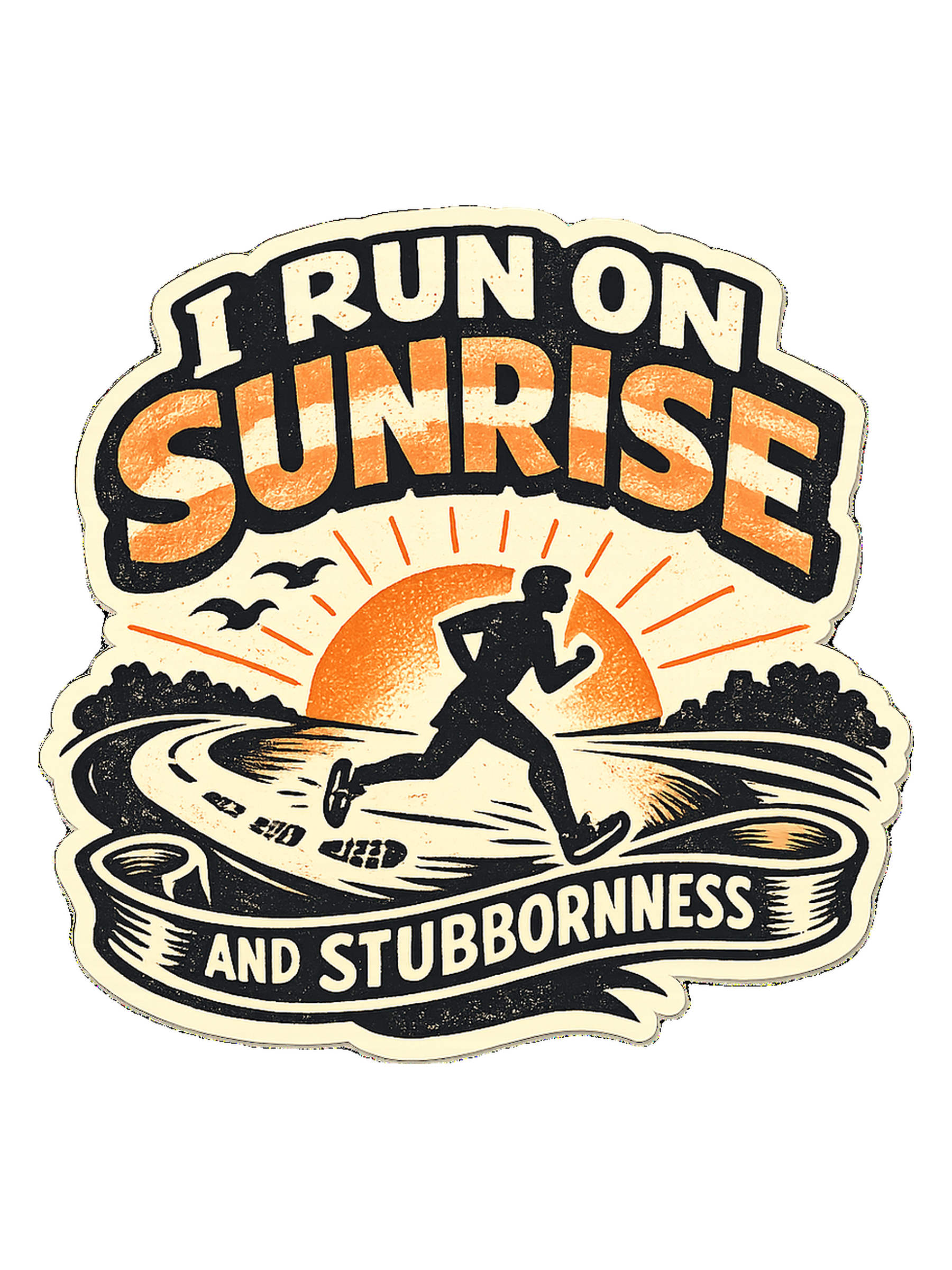 I Run On Sunrise And Stubbornness Tee