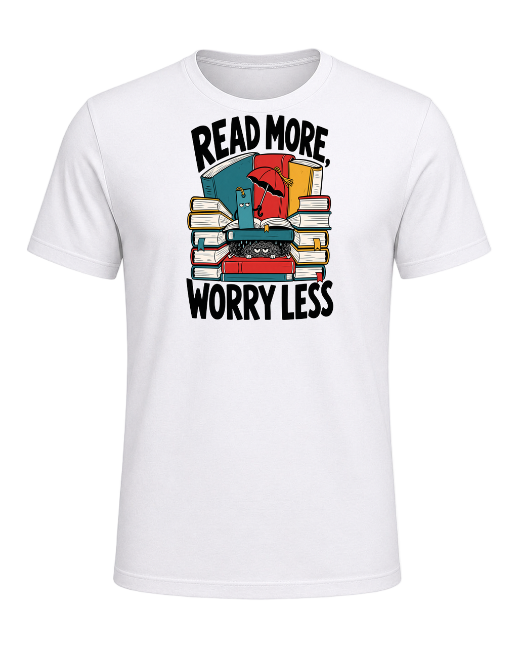 READ MORE, WORRY LESS — White