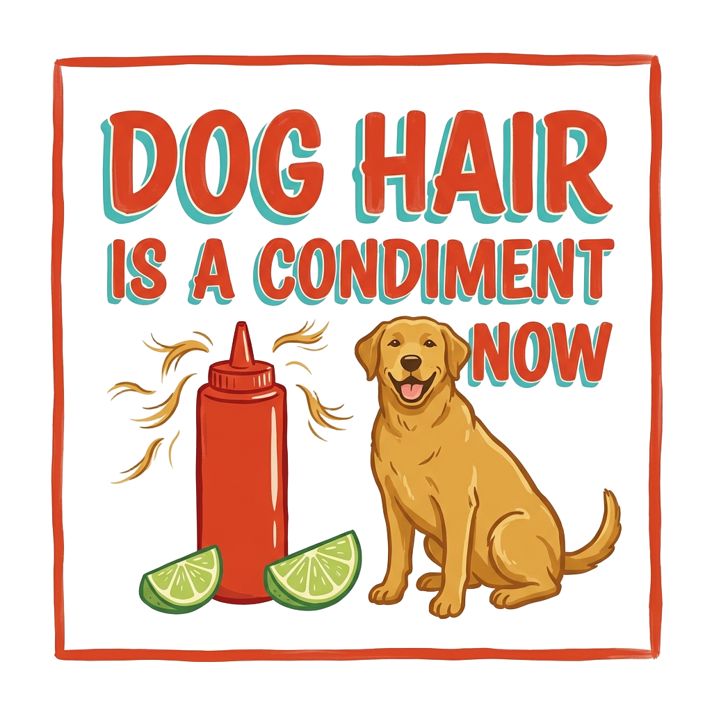 DOG HAIR IS A CONDIMENT NOW